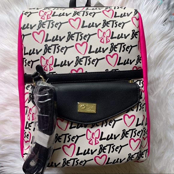 Betsey Johnson Backpack/Crossbody 2piece set - Picture 8 of 9